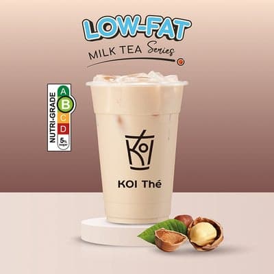Low Fat Hazelnut Milk Tea (Medium)