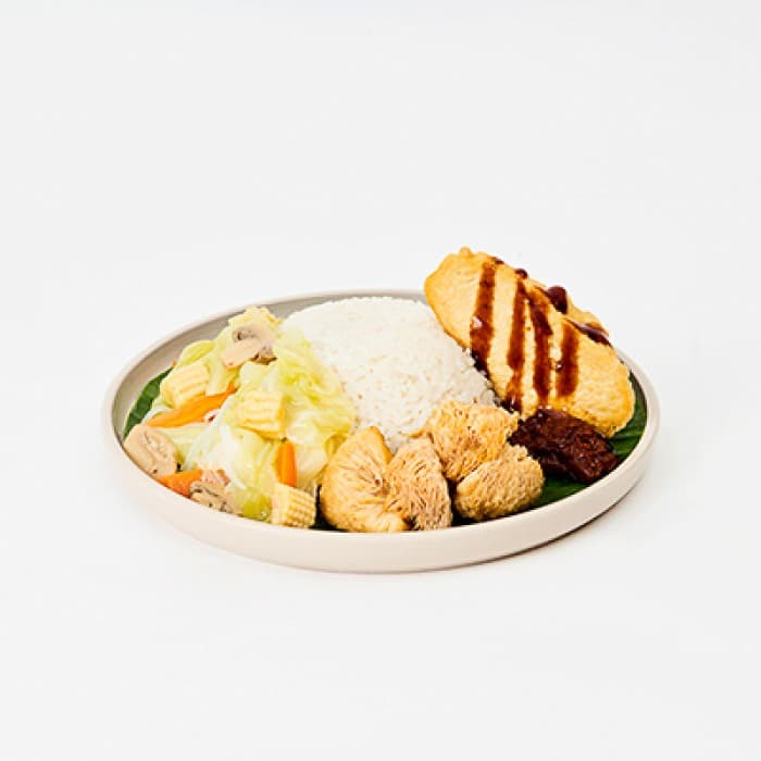 Mushroom & Vegetables Bento Box (Min. Order Qty - 5 pax)Allium Free