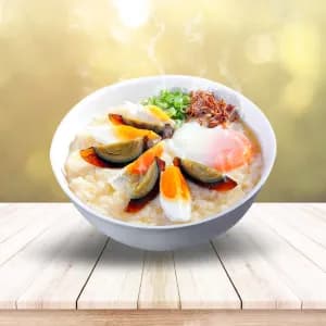 22. Creamy Trio Egg Congee