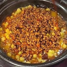 肉末耙豌豆 Minced pork with peas