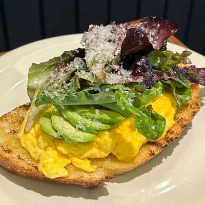 Avocado Scrambled Eggs Sourdough