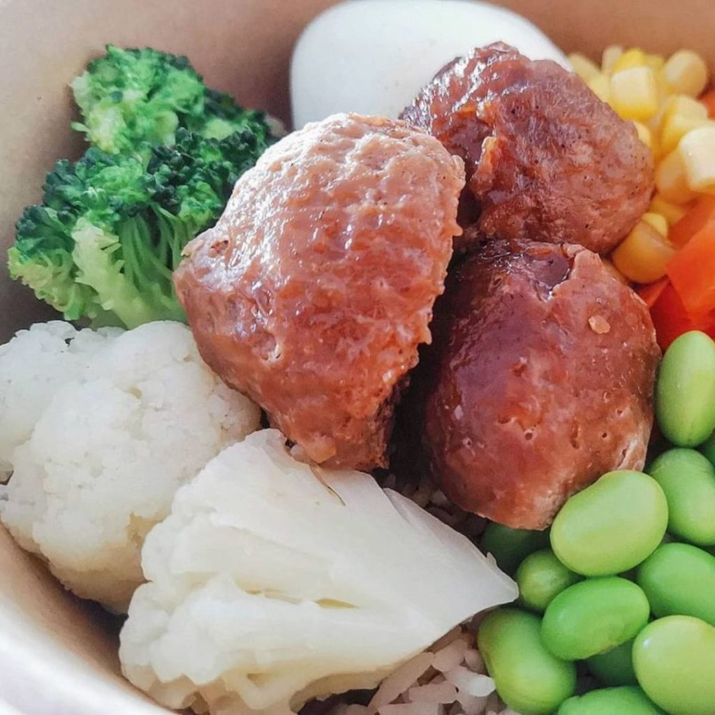 Chicken -Meatballs -Ricebowl