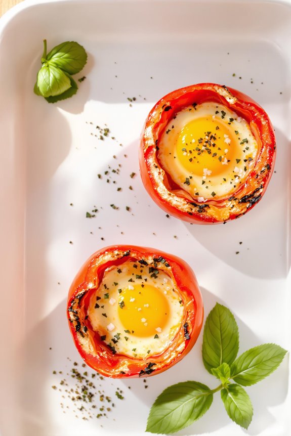Baked Tomato Egg Cups