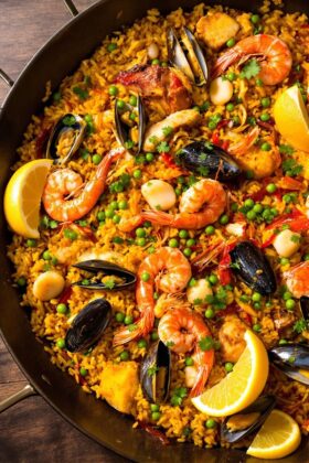 celebratory authentic spanish paella
