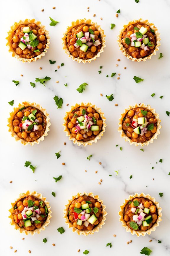 Chickpea Canapes With Spices