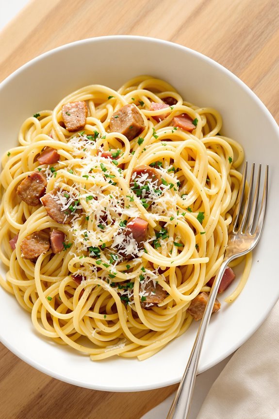 Creamy Sausage Italian Carbonara