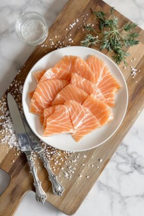 curing salmon with salt