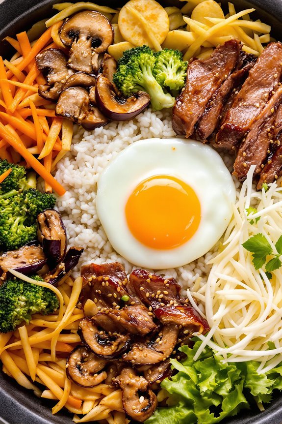Korean Bibimbap With Beef
