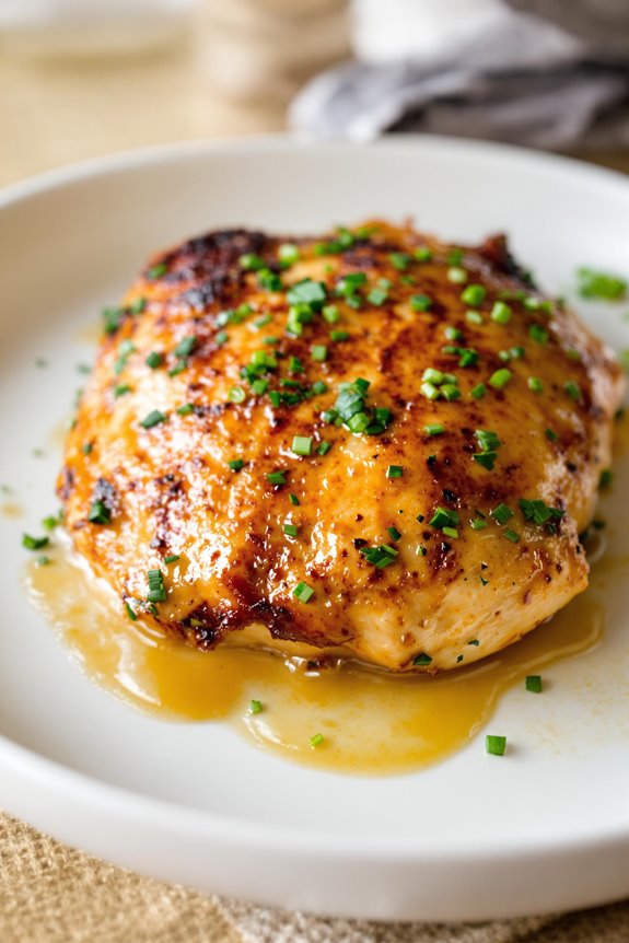 Mustard-Brandy Chicken Breast Recipe With Fresh Herbs 1 Mustard Brandy Chicken With Herbs