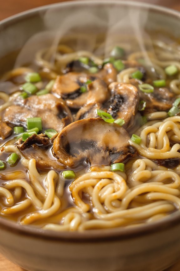 Quick Mushroom Ramen Chinese Soup Recipe 1 Quick Mushroom Ramen Recipe
