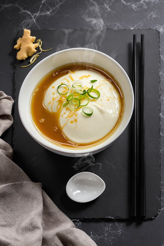 Silky Japanese Egg Tofu Recipe With Dashi 1 Silky Japanese Egg Tofu