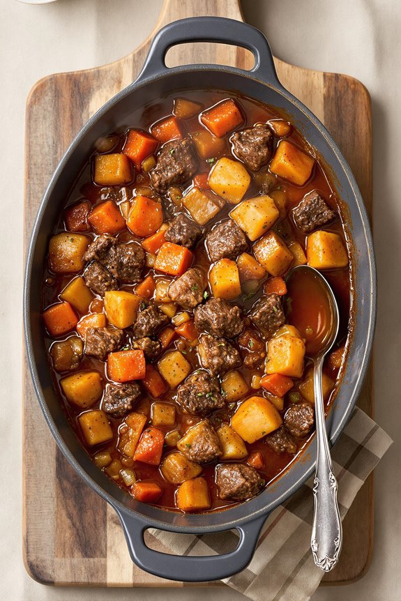 Slow Baked Hearty Beef Stew