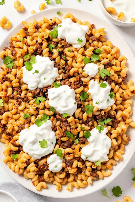 Spiced Beef Macaroni Dish