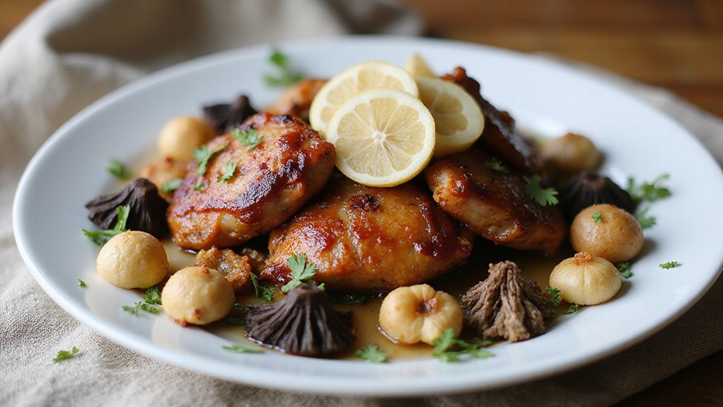 Aromatic Chicken Mushroom Dish