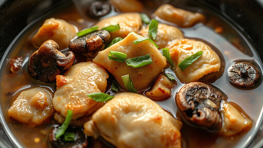 Aromatic Steamed Chicken Mushroom Fungus Recipe 1 Aromatic Steamed Chicken Recipe