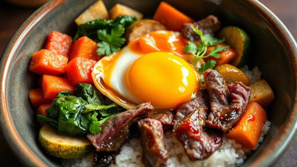 Authentic Korean Bibimbap Recipe With Marinated Beef 1 Authentic Korean Bibimbap Recipe