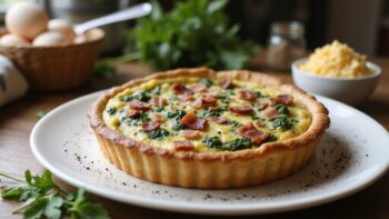 bacon and spinach quiche