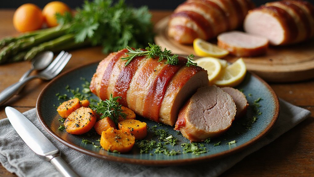 Bacon Wrapped Pork Tenderloin Delight