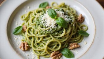 basil walnut pesto pasta