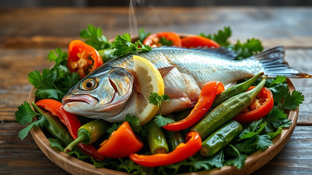 Caribbean Steamed Snapper Recipe With Okra 1 Caribbean Steamed Snapper Recipe