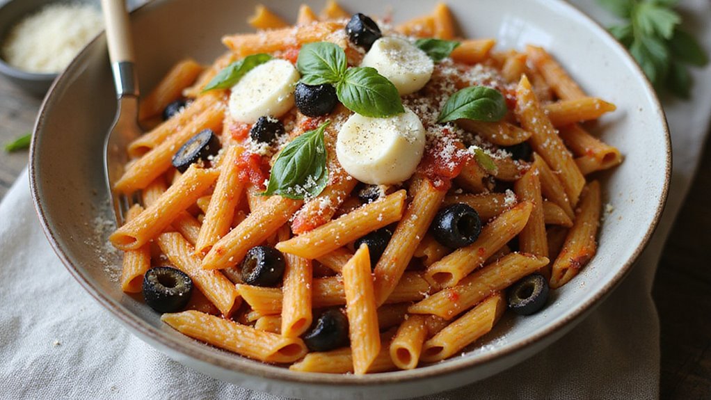 Cheesy Penne Pasta Dish