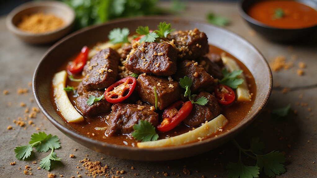 Coconut Spiced Beef Dish