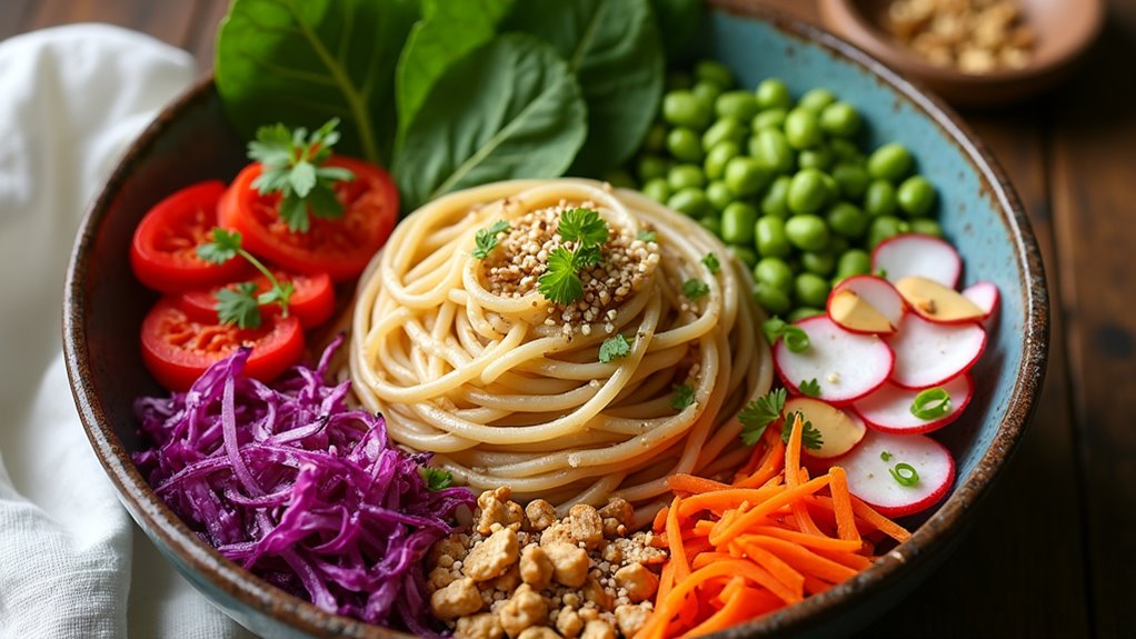 Restaurant-Style Vibrant Tahini Soba Noodle Bowl At Home 1 Colorful Tahini Soba Bowl