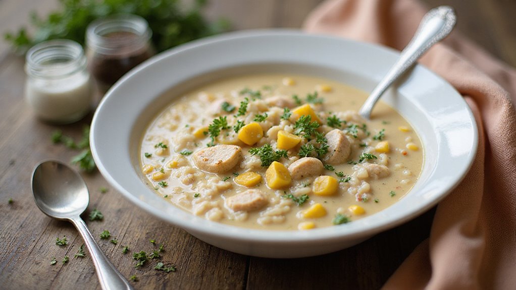 Creamy Chicken Rice Chowder