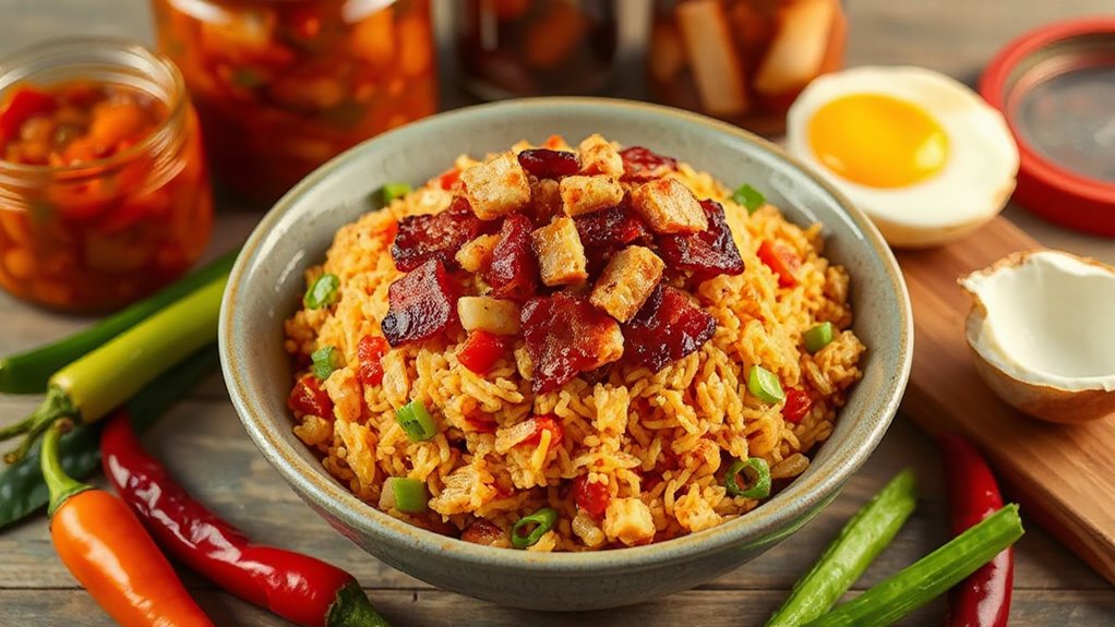 Crispy Bacon Kimchi Fried Rice Recipe 1 Crispy Bacon Kimchi Fried Rice