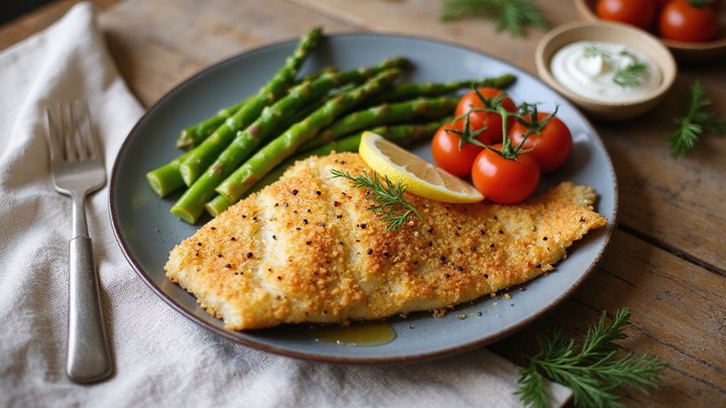Crispy Beer Marinated Bass Dish