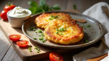crispy cheese swiss rosti