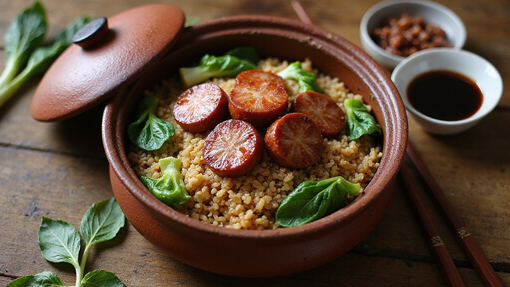 Next-Level Crispy Claypot Chinese Sausage Rice Comfort In A Bowl 1 Crispy Claypot Sausage Rice