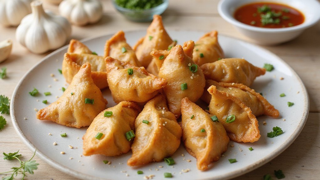 Crispy Crab Filled Wontons Recipe