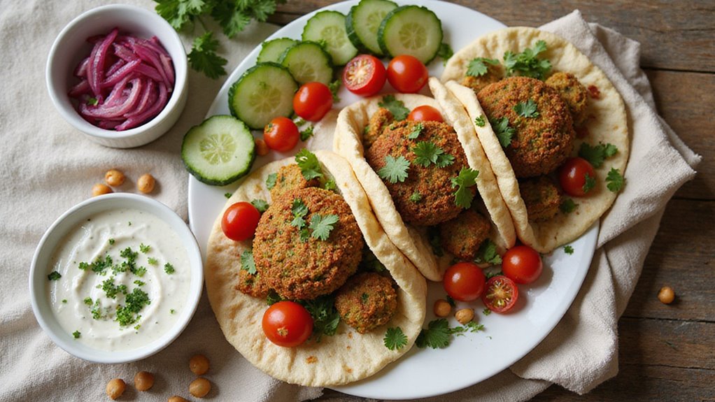 Unbelievably Easy Crispy Homemade Falafel Simplified Version (Still Shiok) 1 Crispy Falafel With Yogurt Tahini