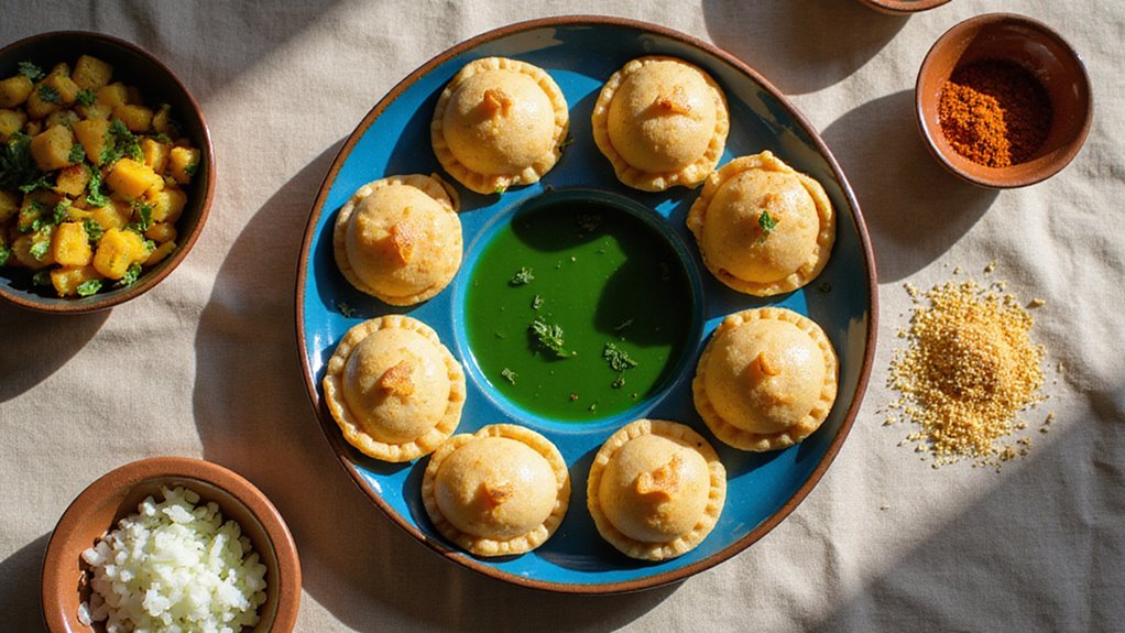 Crispy Pani Puri Bursting (Finally Written Down Properly) One! 4 Crispy Flavorful Pani Puri