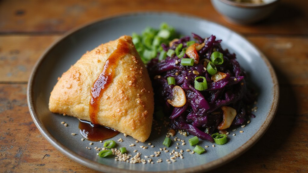 Crispy Savory Cabbage Onigiri