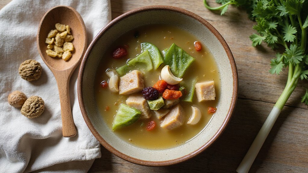 Cucumber Pork Healing Soup