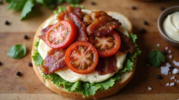 delicious homemade pork blt