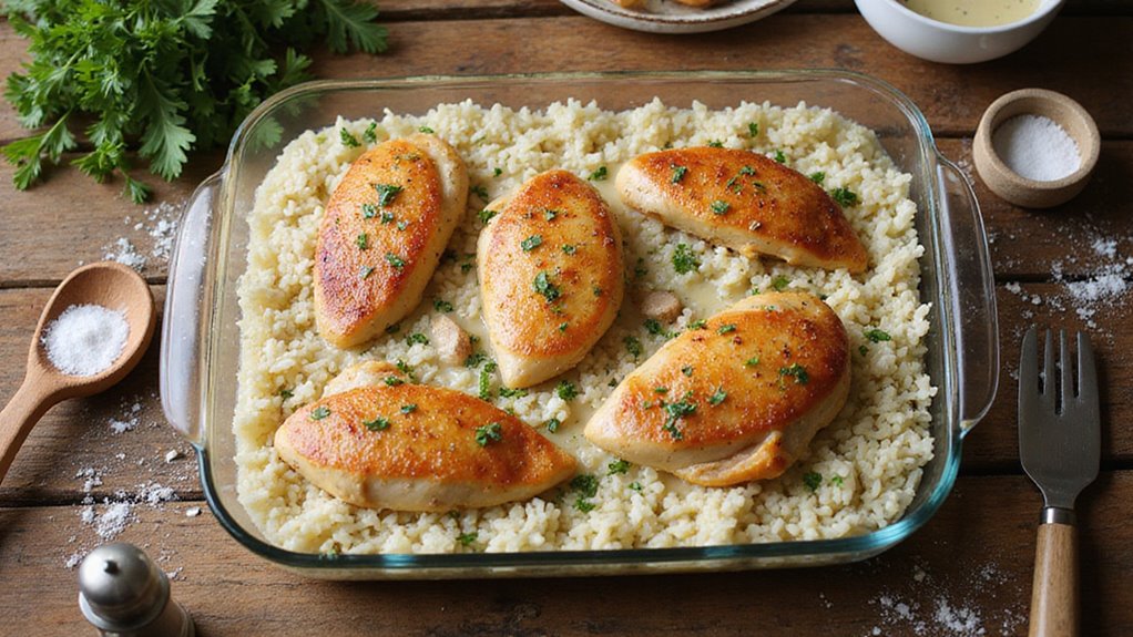 Easy Chicken Rice Casserole