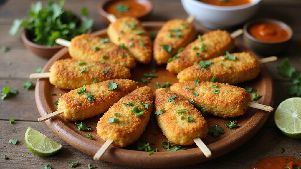Fish Skewers With Curry
