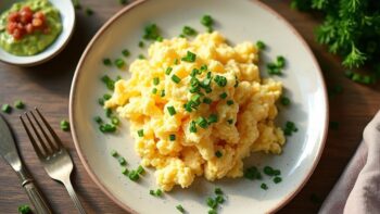 fluffy scrambled egg delight