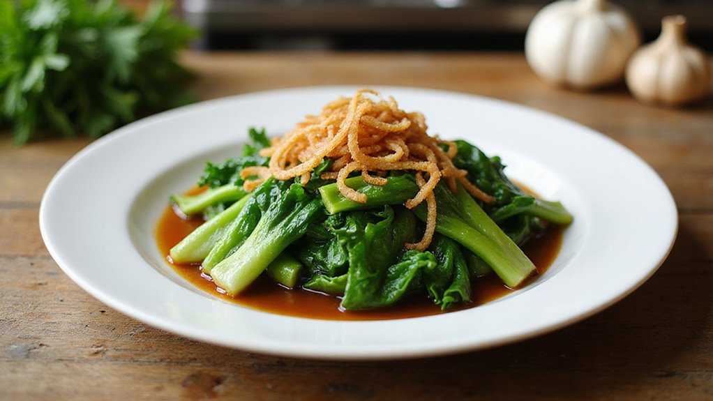 Garlic Kailan With Oyster Sauce