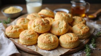 golden honey cornmeal biscuits