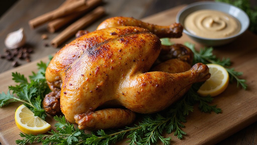 Golden Spiced Roast Chicken