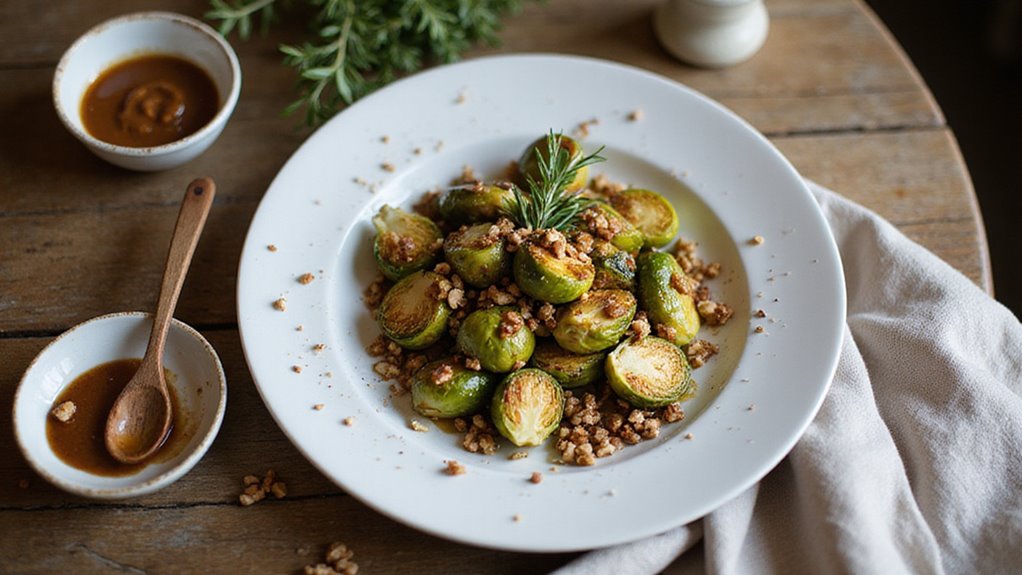 Hazelnut Butter Brussels Sprouts