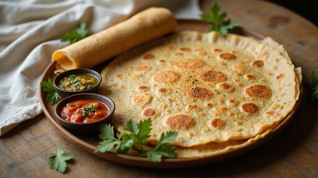 Homemade Crispy Golden Dosa