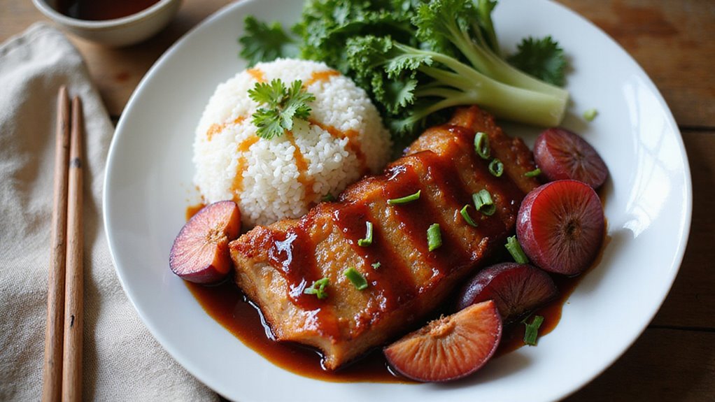 Pork Belly With Plums