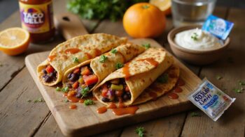 quick black bean tortillas
