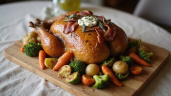 sage bacon butter for pheasant