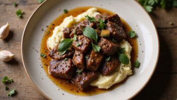 savory black pepper beef